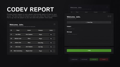 More information about "[QBCore & ESX] Report System | CODEV Report"