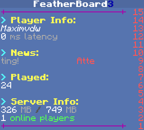 More information about "FeatherBoard - MC Plugin"