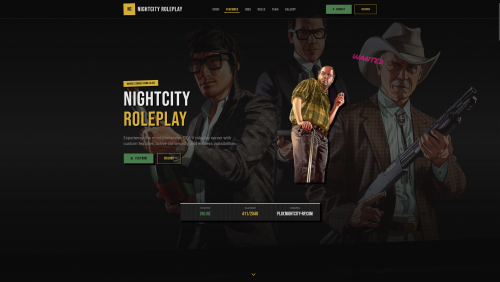 More information about "FiveM Style Website - NightCity Roleplay"