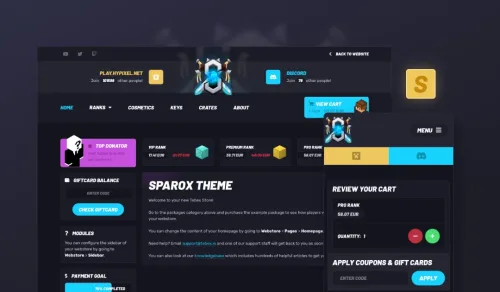 More information about "Sparox Tebex Theme v1.2.0"